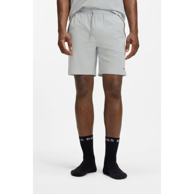 Boss Stretch-Cotton Pyjama Shorts Grey XLarge 4