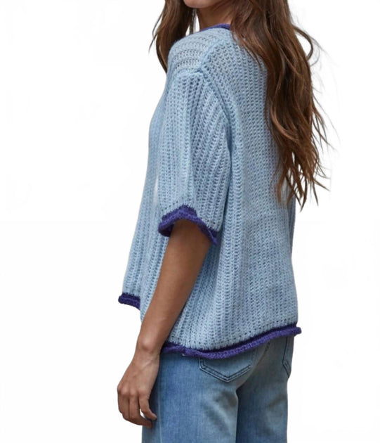 By Together Mon Ablu Knit Sweater Blue Large 3