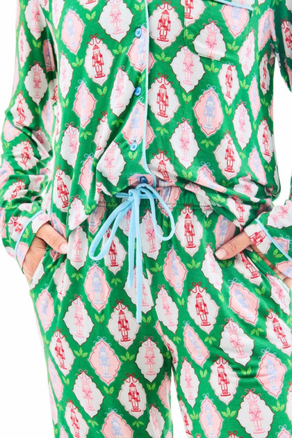 Mary Square Christmas Calvary Pajama Set Green Medium 4