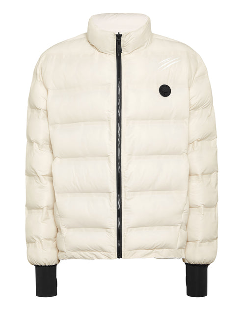 Plein Sport Lightweight Zipped Jacket Scratch Beige Medium 2