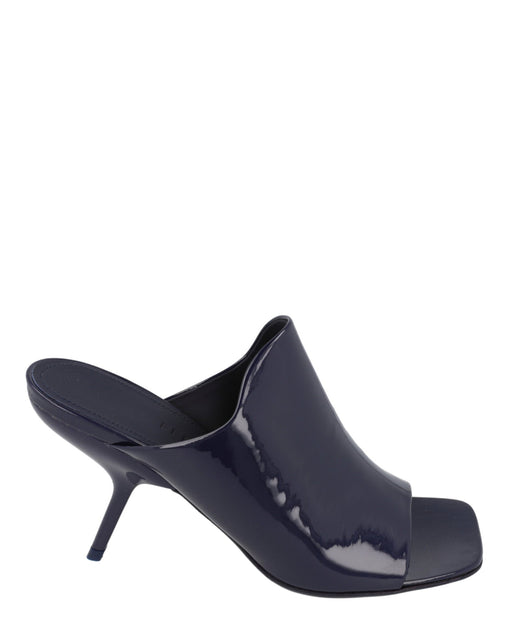Ferragamo Patent Era Mule Heels Blue US 6.5 2