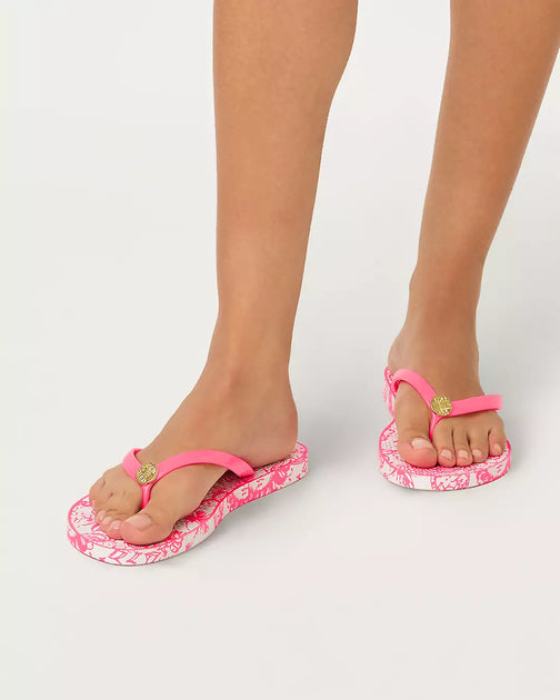 Lilly Pulitzer Pool Flip Flop Multi US 8 3