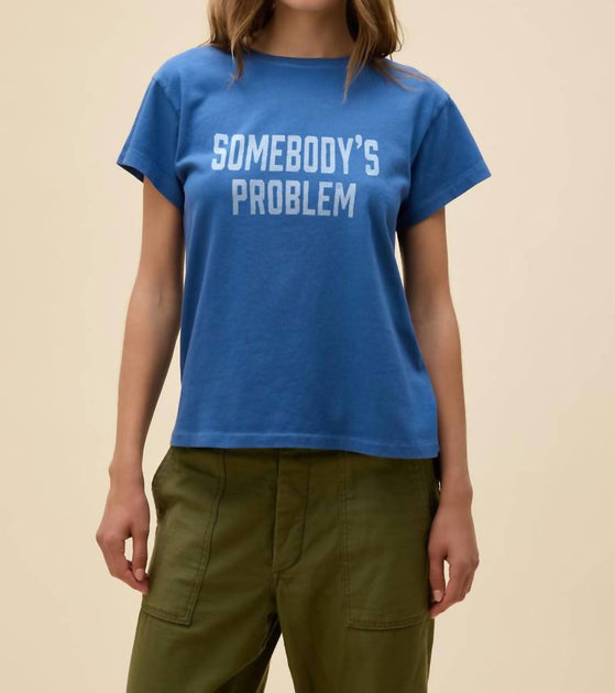DAYDREAMER Morgan Wallen Somebodys Problem T-Shirt Blue Medium 2