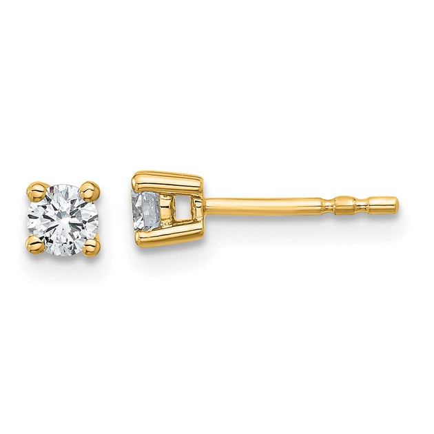 Diamond2Deal Lab Grown Diamond Stud Earrings Silver 5