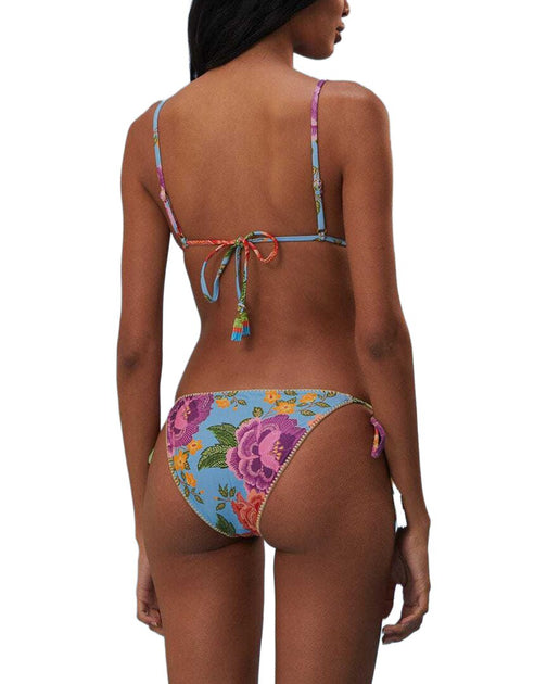FARM Rio Flower Scarves Tie Side Bikini Bottom Multi Small 3
