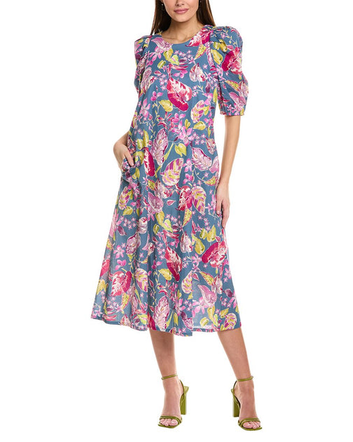 Sara Campbell Tatum Midi Dress Multi XSmall 2