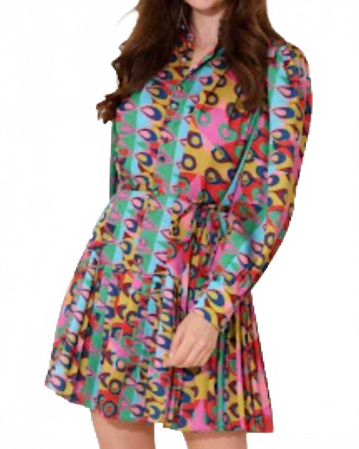 Alden Adair Reagan Mini Dress Plus Multi XSmall 3
