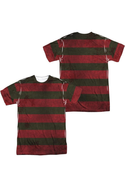 Gildan Nightmare On Elm Street Freddy Sweater Crew Tee White Small 2