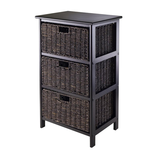 Winsome Wood Omaha Storage Rack Black 2