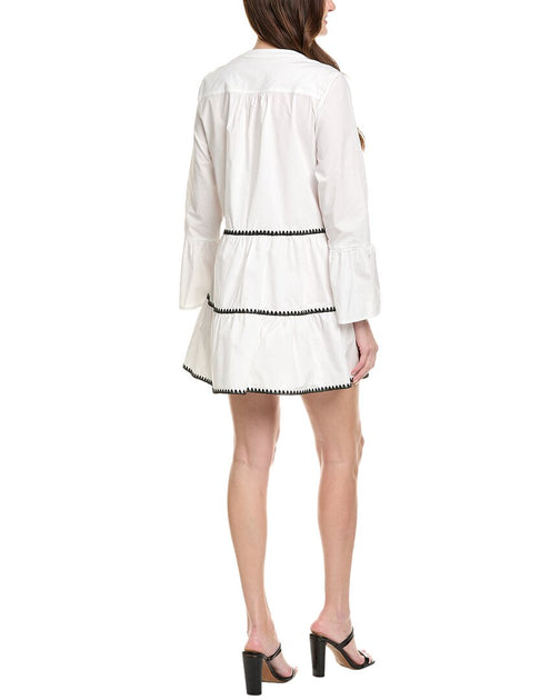 Flora Bea NYC Lauria Mini Dress White XS 3