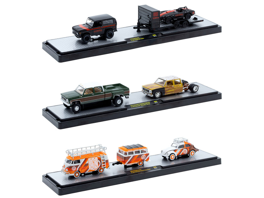 M2 Machines Auto Haulers Set of 3 Trucks Release 90 1/64 3