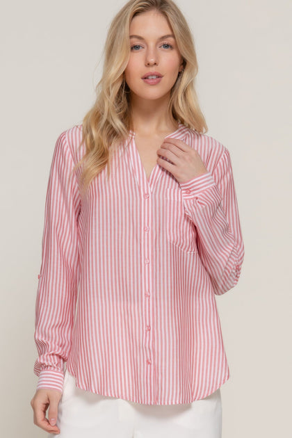 TRUEDAMES Long Sleeve Woven Shirt Blue Medium 3