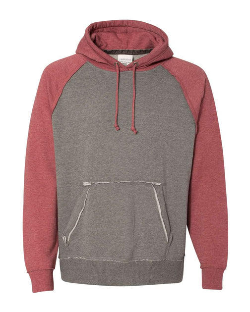 J. America Vintage Heather Hooded Sweatshirt Multi Medium 4