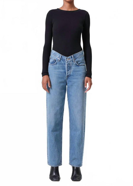 AGOLDE V-Waist Baggy Straight Jeans Multi 28 2