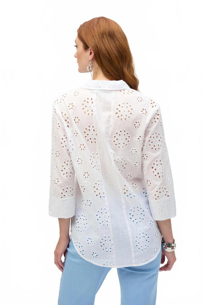 Joseph Ribkoff Button-Down Blouse White Medium 3