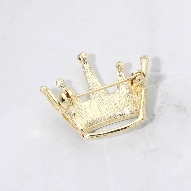 FASHNZFAB Crown Pin Brooch Silver 4