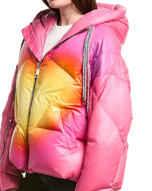 KHRISJOY Khris Iconic Heart Puffer Jacket Pink Small 4
