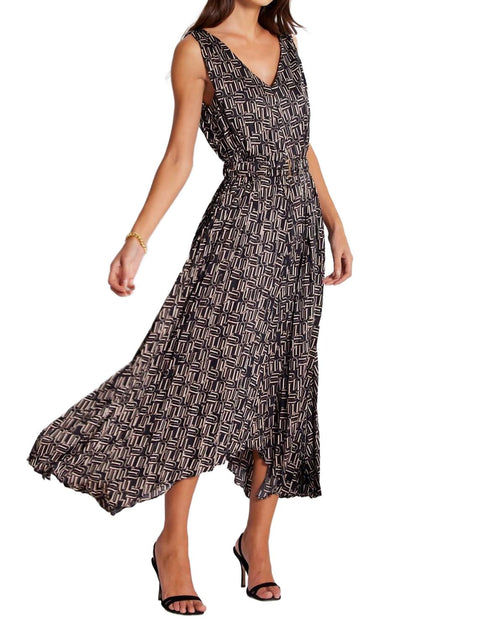 bishop + young Highbrow Pleat Dress Gris Small 3