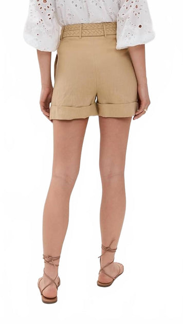 FIGUE Uma Shorts Beige US 6 3