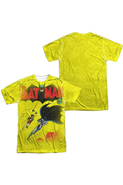 Gildan DC Comics Batman Number One T-Shirt Manches Courtes Jaune Large 2