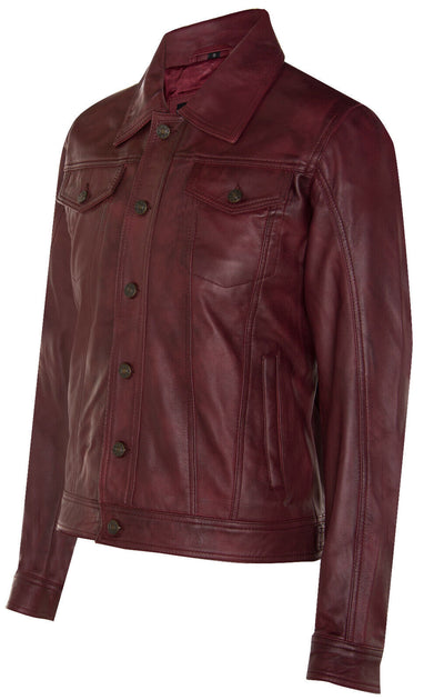 Infinity Constantine Leather Trucker Jacket Black XL 3