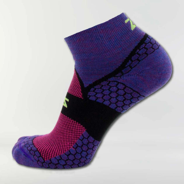 Zensah Grit Performance Socks Purple Large 2