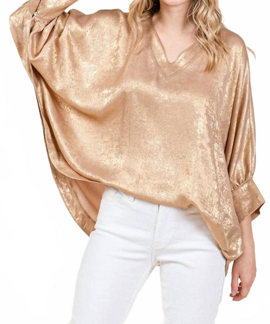 Jodifl Golden V-Neck Top 3