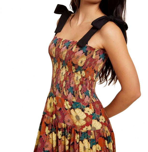 Nation LTD Ember Tied Mini Sundress Multi XSmall 3
