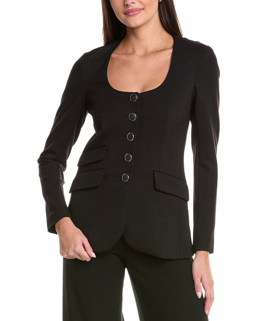 rag & bone Roslyn Ponte Blazer Black US 6 2