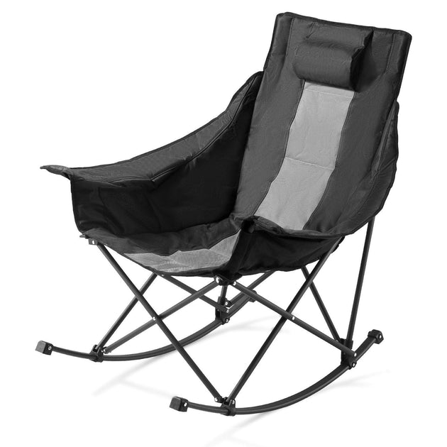 VVOR Rocking Camping Chair Black 2