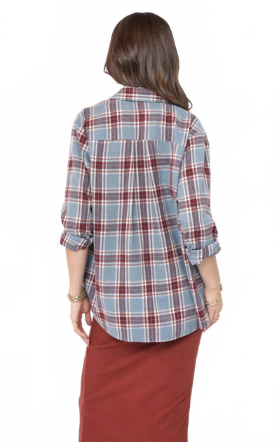 Sadie & Sage Flannel Cure Shirt Multi Large 3
