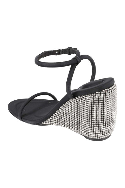 Alexander Wang Dahlia 105 Wedge Sandal Black US 8 4