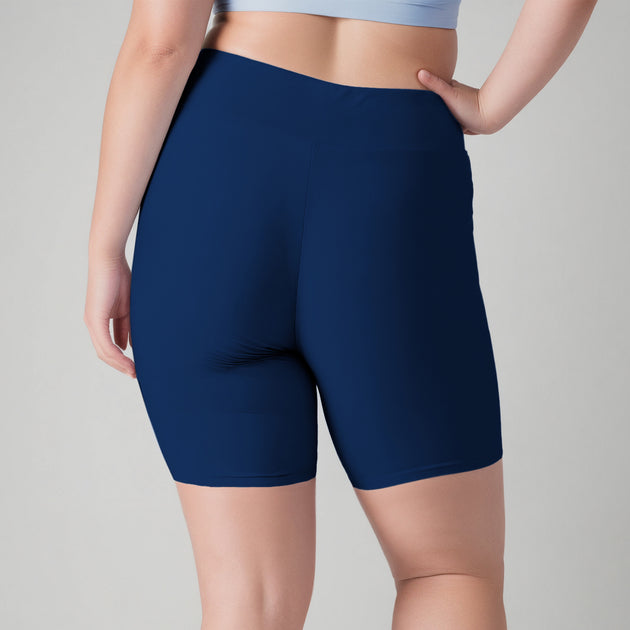 Calypsa Mid-Thigh Swim Shorts Black 3X 3