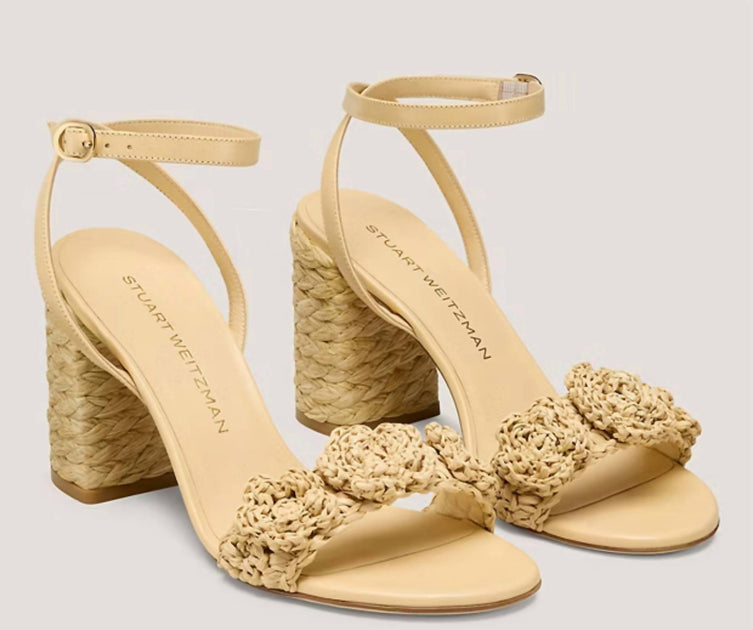 Stuart Weitzman Magnolia Talon Bloc Beige US 7 2