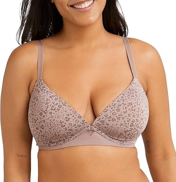 Maidenform One Fab Fit Wire-Free T-Shirt Bra Beige 32DD 3