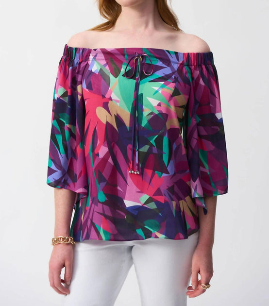 Joseph Ribkoff Boxy Top Multi UK 8 2