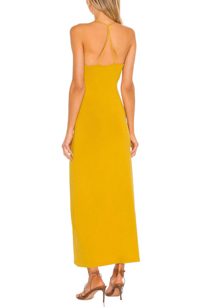 Ronny Kobo Damee Knit Dress Yellow Medium 3
