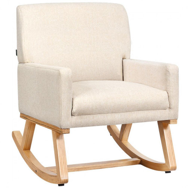 Hivvago Rocking Chair Beige 2