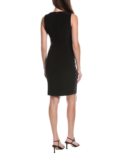 Joseph Ribkoff Piped Sheath Dress Black US 10 3