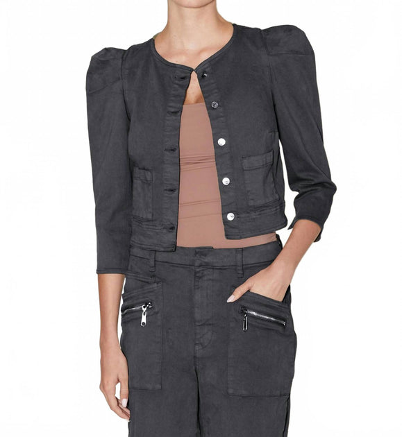 Le Jean Sienna Jacket Black Large 2