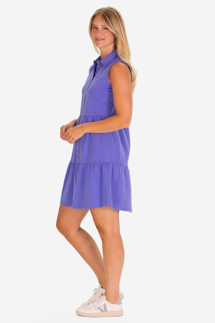 Duffield Lane Olivia Dress Purple Small 2