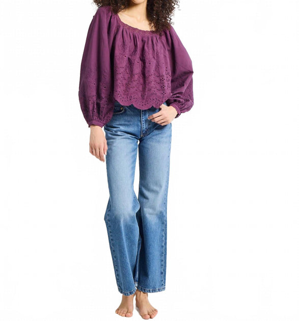 MILLE Maureen Top Purple Medium 2