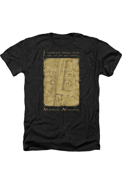 Gildan Harry Potter Marauders Map Adult T-Shirt Black Medium 2