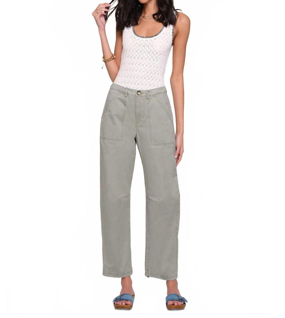 Heartloom Alleia Barrel Leg Pant Grey Medium 4