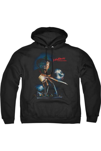 Gildan Nightmare On Elm Street Poster Hoodie Black XL 2
