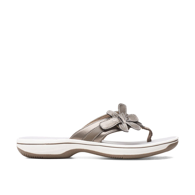 Clarks Brinkley Flora Flip-Flop Grey US 12 2