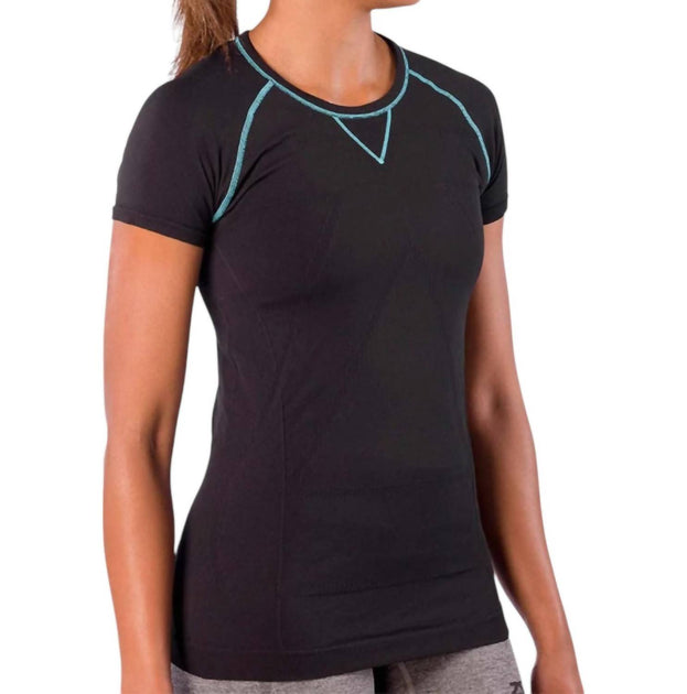 Zensah Run Seamless Short Sleeve Top Black Small 4