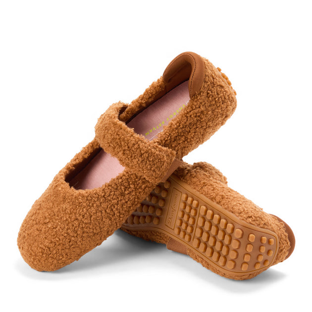 Dearfoams Haddy Flat Brown US 10 5