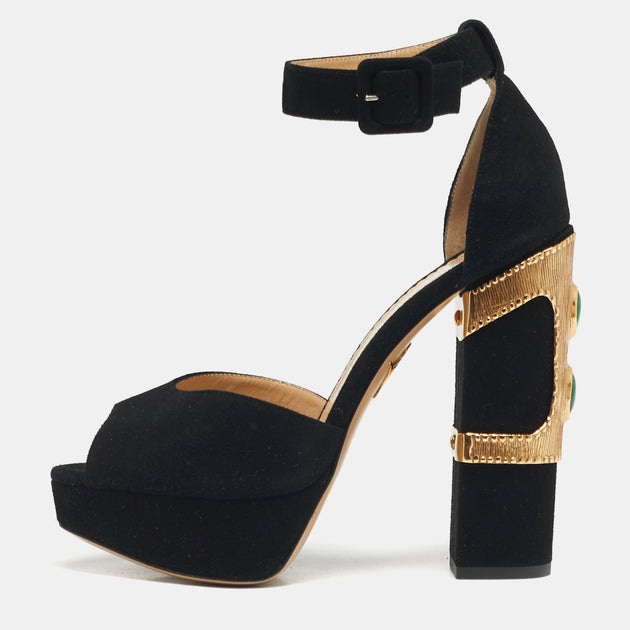 Charlotte Olympia Sandals Gold EU 38 2