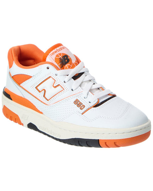 New Balance 550 Leather Sneaker Orange US 4.5 2